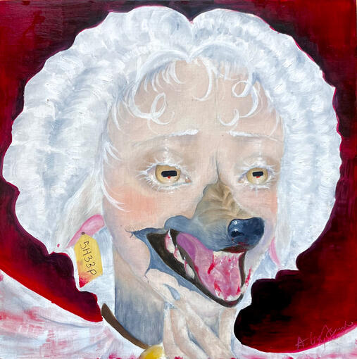 Oil paint on wood