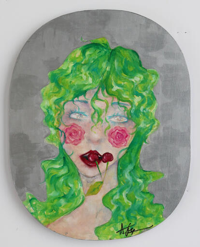 Oil paint on wood