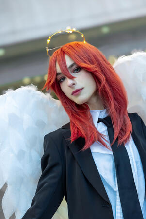 Handmade prop wings & halo